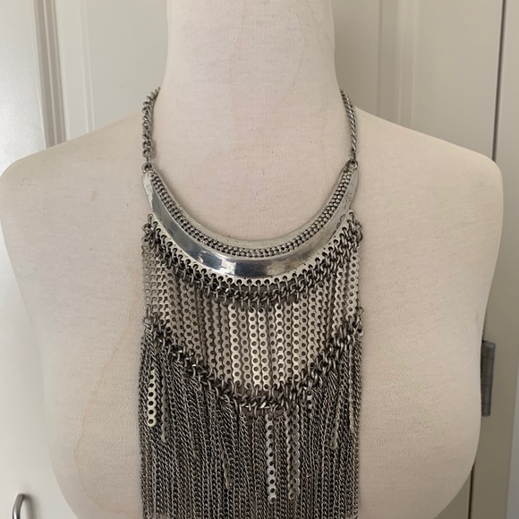 Silver Statement Necklace - Picture 8 of 8